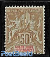 Guadeloupe 1900 50c, Stamp Out Of Set, Unused (hinged) - Unused Stamps