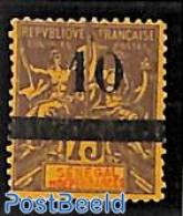 Senegal 1903 10 On 75c, Stamp Out Of Set, Unused (hinged) - Sénégal (1960-...)