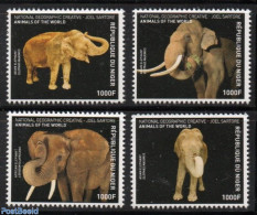 Niger 2016 Elephants 4v, Mint NH, Nature - Elephants - Níger (1960-...)