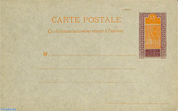 Senegal 1917 Postcard 15c, Unused Postal Stationary, Nature - Camels - Sénégal (1960-...)