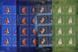 Latvia 2006 Christmas 4 M/s S-a, Mint NH, Religion - Christmas - Kerstmis