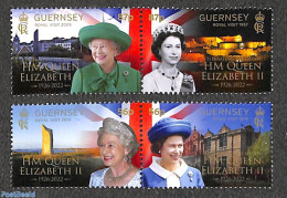 Guernsey 2023 Celebrating The Life Of Queen Elizabeth II 2x2v [:], Mint NH, History - Kings & Queens (Royalty) - Koniklijke Families