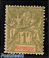 Martinique 1892 1Fr, Stamp Out Of Set, Unused (hinged) - Sonstige & Ohne Zuordnung