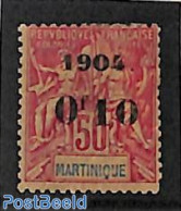 Martinique 1904 0f10 On 50c, Stamp Out Of Set, Unused (hinged) - Sonstige & Ohne Zuordnung