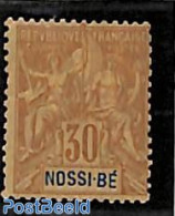 Madagascar 1894 30c, Nossi-Bé, Stamp Out Of Set, Unused (hinged) - Other & Unclassified