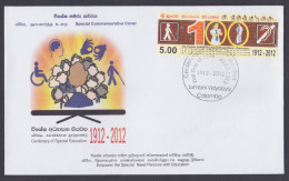 Sri Lanka Ceylon 2012 Special Cover Special Education, Deaf & Blind, Special Need Persons - Sri Lanka (Ceylan) (1948-...)