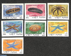 Vietnam 1985 Marine Life 7v, Imperforated, Mint NH, Nature - Shells & Crustaceans - Marine Life