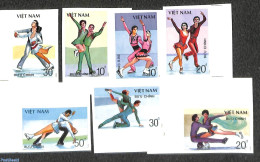 Vietnam 1988 Ice Skating 7v, Imperforated, Mint NH, Sport - Skating - Autres & Non Classés