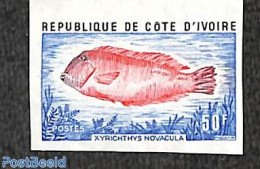 Ivory Coast 1973 Fish 1v, Imperforated, Mint NH, Nature - Fish - Nuevos