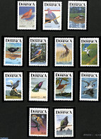 Dominica 1989 Birds 13v, Perf. 12.5:11.25 (with Year 1989), Mint NH, Nature - Birds - Dominikanische Rep.