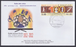 Sri Lanka Ceylon 2012 Special Cover Special Education, Deaf & Blind, Special Need Persons - Sri Lanka (Ceylan) (1948-...)