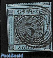 Germany, Baden 1858 3Kr, Used, Used Stamps - Sonstige & Ohne Zuordnung