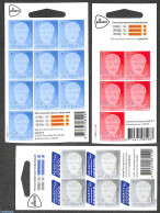 Netherlands 2023 Definitives With Year 2023, 3 Foil Booklets, Mint NH - Ongebruikt