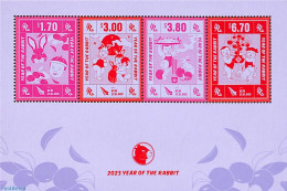 New Zealand 2022 Year Of The Rabbit S/s, Mint NH, Nature - Various - Rabbits / Hares - New Year - Nuevos