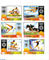 Ras Al-Khaimah 1970 Olympic Games 6v, Imperforated, Mint NH, Nature - Sport - Horses - Athletics - Gymnastics - Olympi.. - Atletica