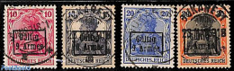 Romania 1918 Gültig 9. Armee Overprints 4v, Used Stamps - Gebruikt