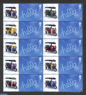 Great Britain 2009 Stamps With Personal Tabs, Tuk-Tuk 10v, Mint NH, Transport - Motorcycles - Nuovi