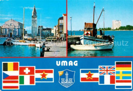 73242179 Umag_Umago_Istrien Hafen Kirche - Croatie