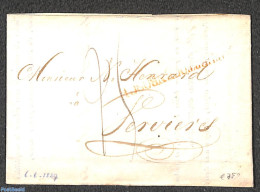 Netherlands 1827 Folding Letter From 's HERTOGENBOSCH To Verviers, Postal History - ...-1852 Precursori