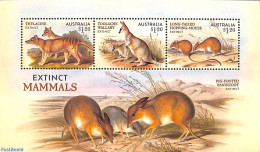 Australia 2023 Extinct Mammals S/s, Mint NH, Nature - Animals (others & Mixed) - Wild Mammals - Neufs