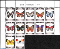 Aruba 2013 Butterflies 1x M/s, Mint NH, Nature - Butterflies - Andere & Zonder Classificatie