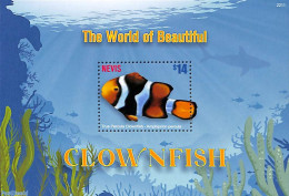 Nevis 2022 Clownfish S/s, Mint NH, Nature - Fish - Pesci