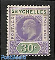 Seychelles 1903 30c, WM Crown-CA, Stamp Out Of Set, Unused (hinged) - Autres & Non Classés
