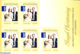 Australia 2014 Royal Christening Foil Booklet, Mint NH, History - Kings & Queens (Royalty) - Stamp Booklets - Nuovi