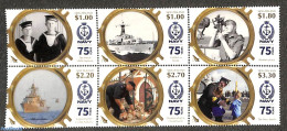 New Zealand 2016 Navy 6v [++], Horizontal 6-er Block, Mint NH, Transport - Ships And Boats - Unused Stamps