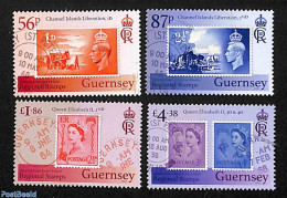 Guernsey 2023 Regional Stamps 4v, Mint NH, Stamps On Stamps - Postzegels Op Postzegels
