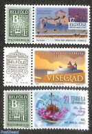 Hungary 2023 Definitives 3v+tabs, Mint NH, Nature - Performance Art - Birds - Flowers & Plants - Music - Art - Castles.. - Nuevos