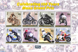 Isle Of Man 2023 Manx Grand Prix 8v M/s, Mint NH, Transport - Motorcycles - Motorfietsen