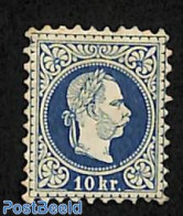 Austria 1867 10Kr, Perf. 9.5, Unused (hinged) - Nuovi
