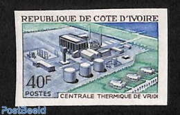 Ivory Coast 1970 Vridi Electric Plant 1v, Imperforated, Mint NH, Science - Energy - Nuevos