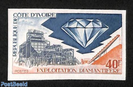 Ivory Coast 1972 Diamonds 1v, Imperforated, Mint NH, History - Geology - Ungebraucht