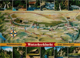 73242128 Wutach Wutachschlucht Lageplan  Wutach - Other & Unclassified