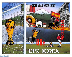 Korea, North 1985 WC Football S/s, Imperforated, Mint NH, Sport - Football - Korea (Nord-)