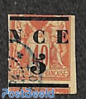 New Caledonia 1883 5c On 40c, Used, Used Stamps - Usati