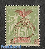 New Caledonia 1903 5c, Stamp Out Of Set, Unused (hinged) - Unused Stamps