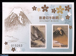 Japan 2015 Definitives S/s, Imperforated, Mint NH, Nature - Sport - Birds - Birds Of Prey - Mountains & Mountain Climb.. - Ongebruikt