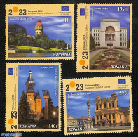 Romania 2023 Timisoara, Eur. Cultural Capital 4v, Mint NH, History - Europa Hang-on Issues - Ungebraucht