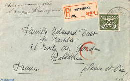 Netherlands Single Postage 1941 22.5c  On Cover, Postal History - Otros & Sin Clasificación