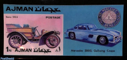 Ajman 1972 Mercedes Benz, 3-D S/s, Mint NH, Transport - Automobiles - Coches