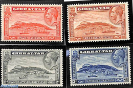 Gibraltar 1931 Definitives 4v (perf. 13.5:14), Unused (hinged), Transport - Ships And Boats - Schiffe