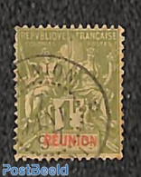 Reunion 1892 1Fr, Used, Used Stamps - Otros & Sin Clasificación