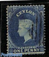 Sri Lanka (Ceylon) 1862 1d, Without WM, Used, Used Stamps - Sri Lanka (Ceylon) (1948-...)