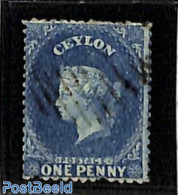Sri Lanka (Ceylon) 1862 1d, Without WM, Used, Used Stamps - Sri Lanka (Ceylan) (1948-...)