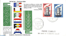 Netherlands 1956 Europa CEPT 2v, FDC, First Day Cover, History - Europa (cept) - Covers & Documents