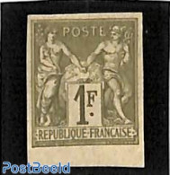 French Colonies (gen. Issues) 1877 1fr, Stamp Out Of Set, Unused (hinged) - Altri & Non Classificati