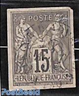 French Colonies (gen. Issues) 1877 15c, Grey, Used, Used Or CTO - Otros & Sin Clasificación